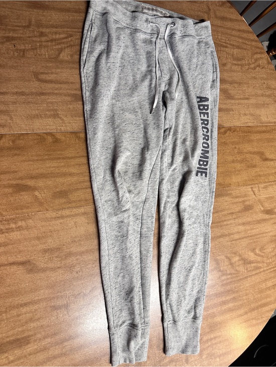 Abercrombie & Fitch Pants - Abercrombie Light Gray Heather Jogger Sweatpants